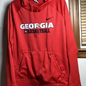 Nike Red Georgia Basketball Hoodie